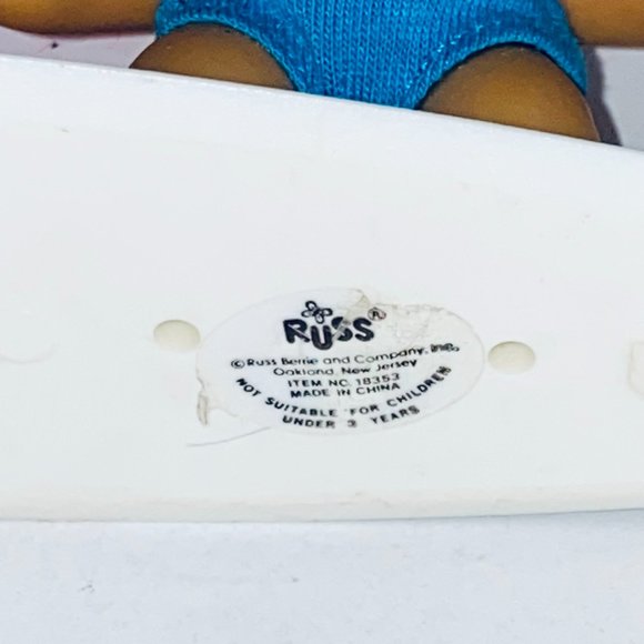 Russ Surfer Troll Dude Doll Pink Hair Blue Swim Trunks Surfboard - Picture 4 of 4